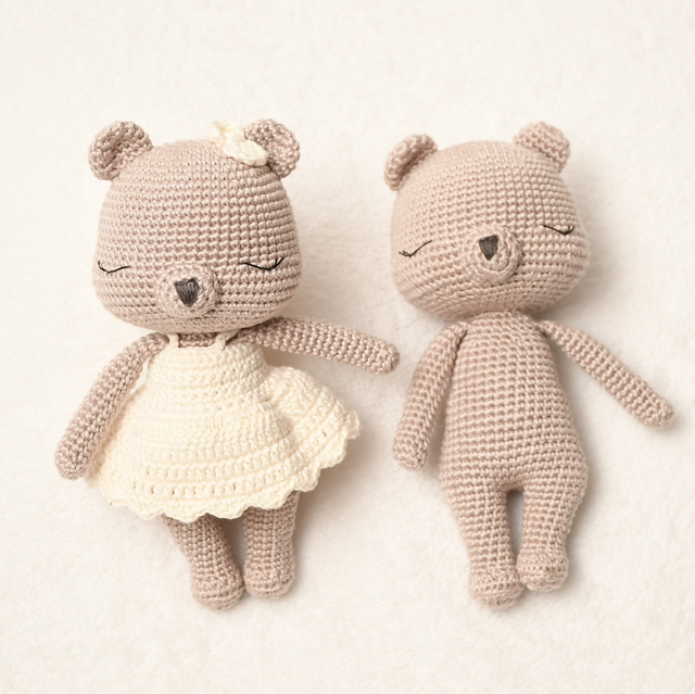 Kuscheltier „Teddy Pärchen“ beige 