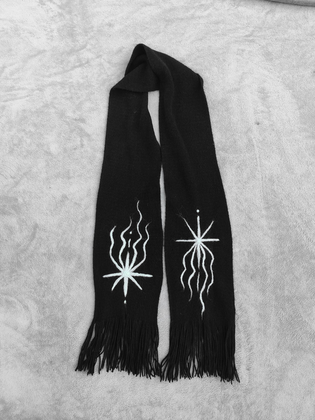 White Star // Upcycled Scarf