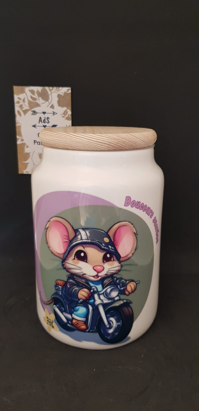 Bocal - Souris "motard"