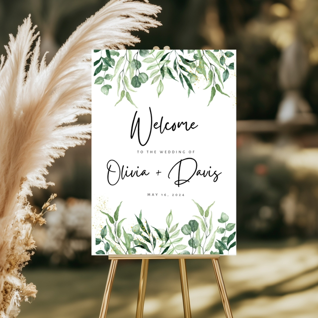 Wedding welcome board