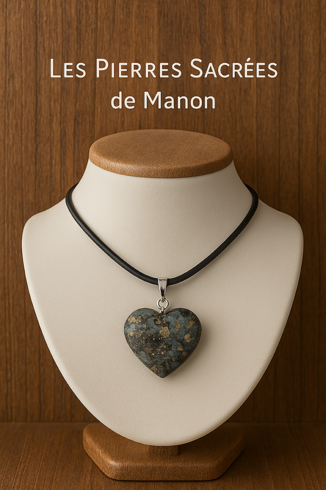 Pendentif Coeur Pyrite 