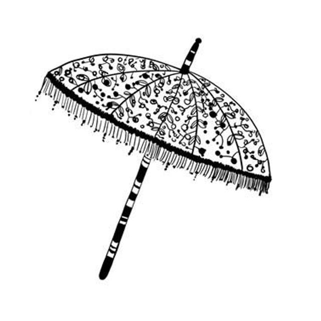 Stempel Sonnenschirm 7x7cm