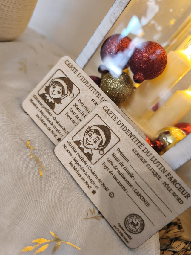 Carte d’identité du lutin farceur 🎅 – Version fille ou garçon