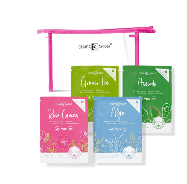 CHIARA AMBRA® Gesichtsmasken 4-er Set