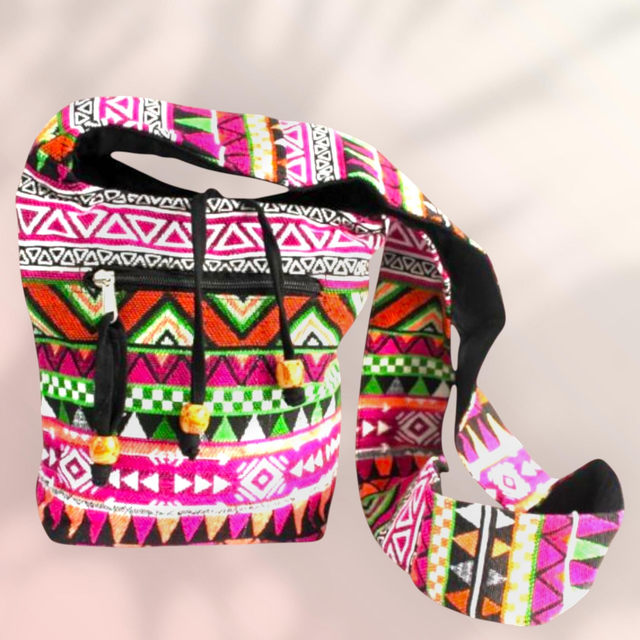 Besace Jacquard &quot;Rose&quot; BH-008