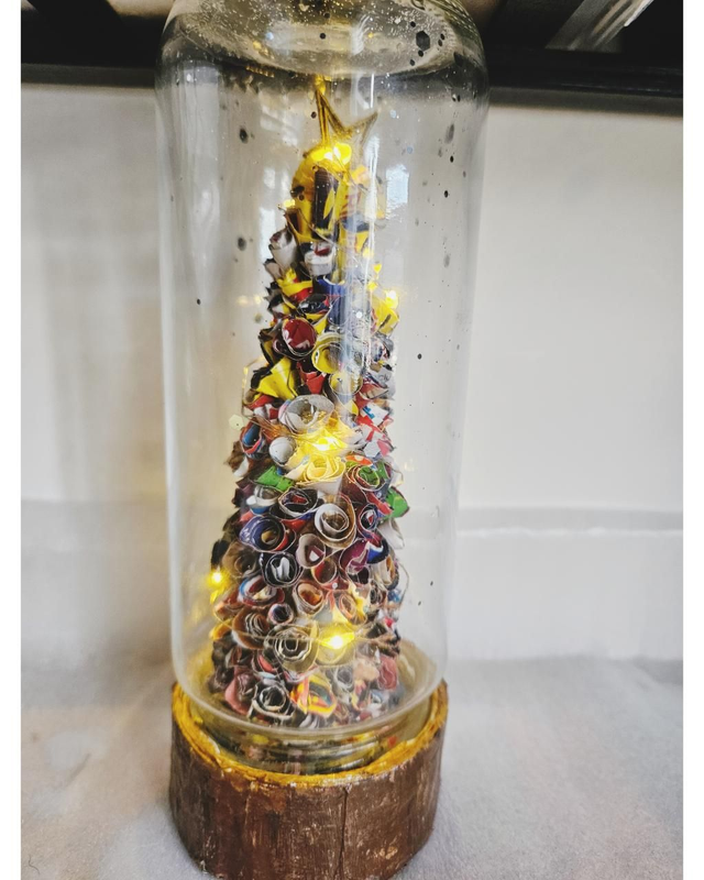 Xmas tree ECO handmade Lighting Table Decor 