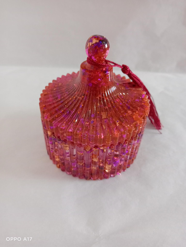 Boîte blanc nacrée