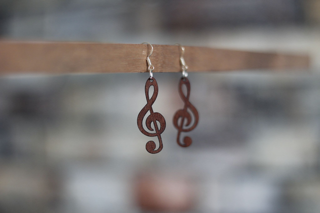 BOUCLE D&#039;OREILLE N°11 : Clé de Sol