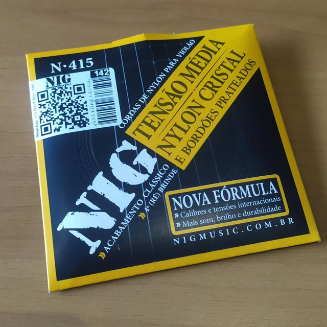 Encordoamento Violão Nylon Nig Tensão Média 