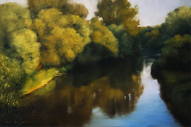 Kijany 60x40 olej płyta 2024 oprawiony