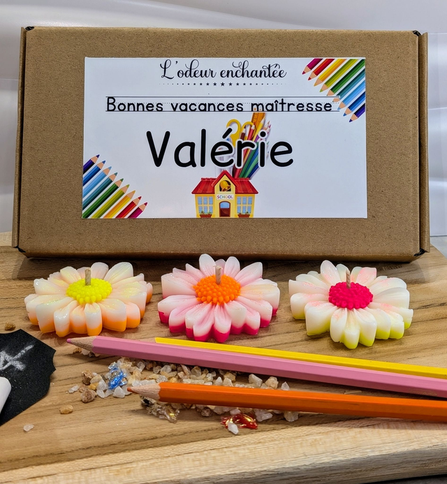 Coffret personnalisé 3 bougies