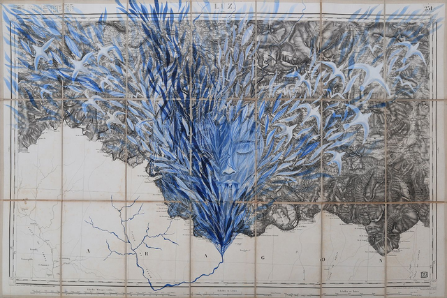 L'Hiver / Montagne Multiple - Expériences cartographiques / A5, A4, A3, A2 print