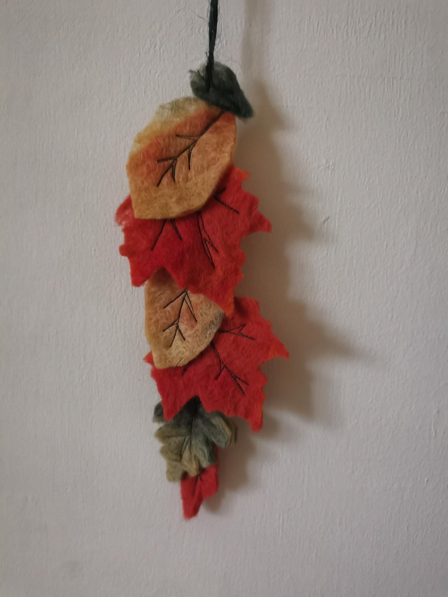Autumn leaves wall hanging 