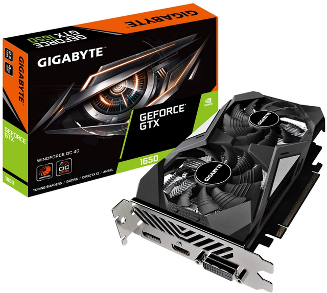 Gigabyte GeForce GTX 1650 D6 WINDFORCE OC 4G (rev. 2.0) Graphic