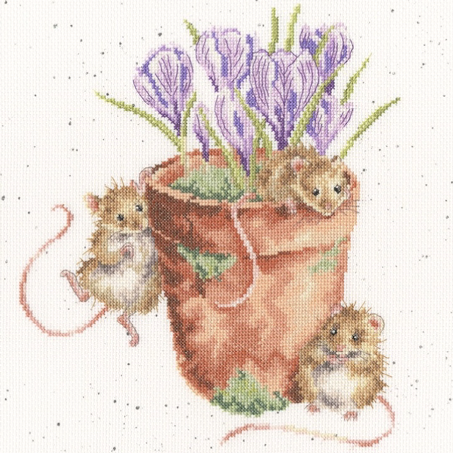 Garden Friends Cross Stitch Kit by Bothy Threads
