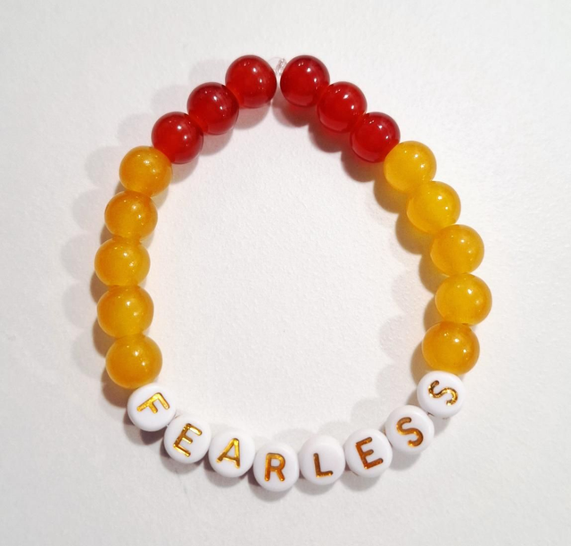 Fearless beaded bracelet 