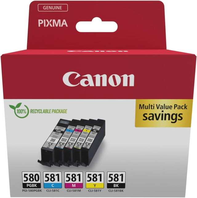 580 581 ORIGINAL CANON COULEUR PACK CO00024