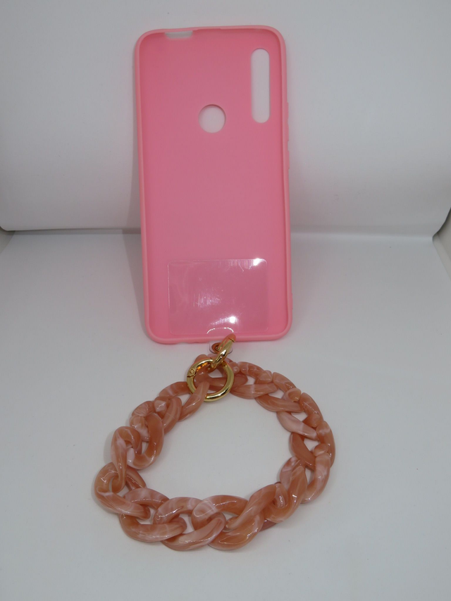 Bijoux de téléphone en maillon rose