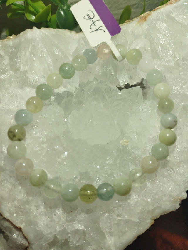 Bracelet Morganite 6mm