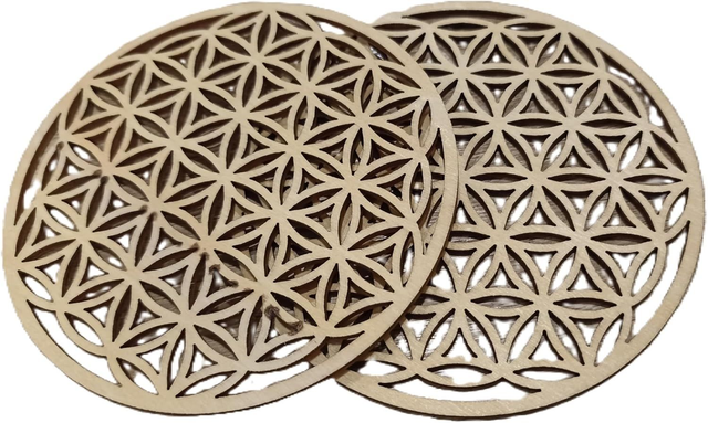 FLEUR DE VIE EN BOIS BOIS D10