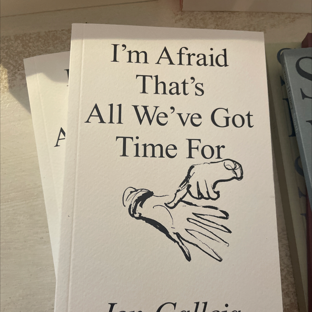 I’M Afraid That’S All The Time We’Ve Got For Jen Calleja