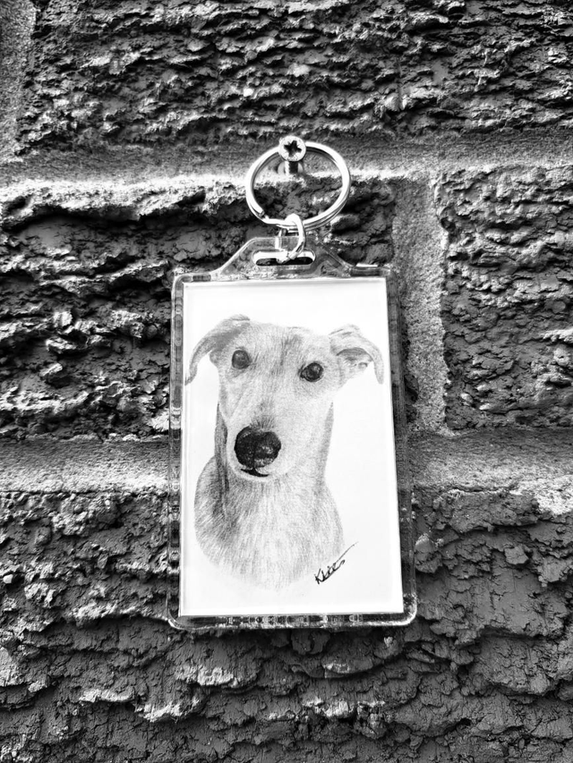 Greyhound Keyring 