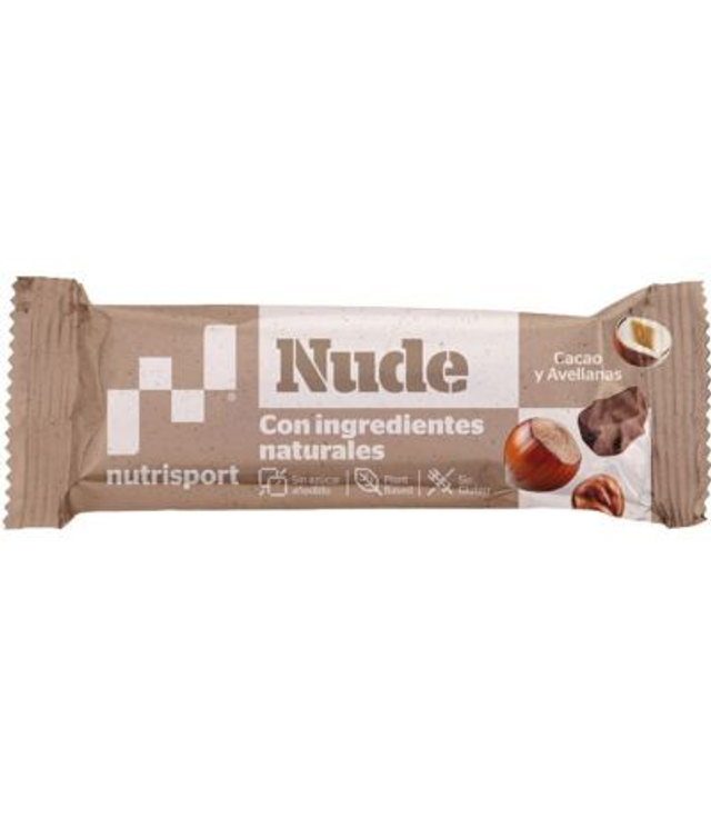 Barrita Nude Cacao Avellanas 24uds Nutri-Sport