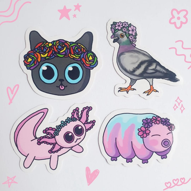 Flower Crown Friends - Mini Sticker Pack