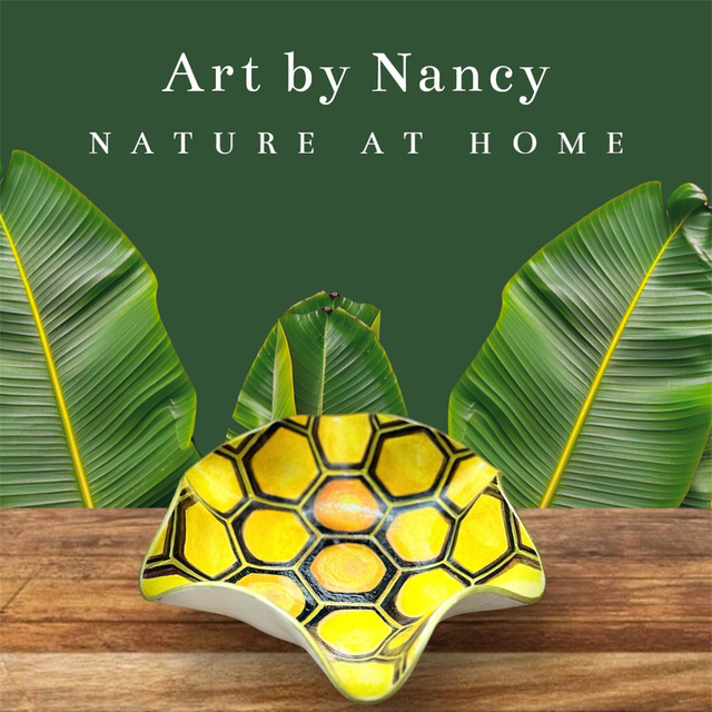 Art By Nancy - Honeycomb Bee Bowl