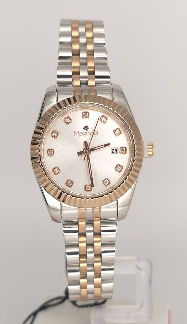 Orologi Magnolia in acciaio pieno disponibile in 2 varianti di colore. rif.104/5