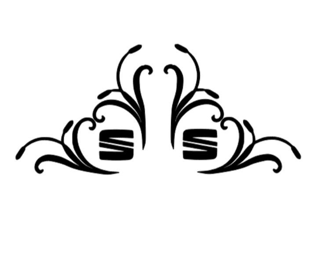 Seat corner swirls - PAIR