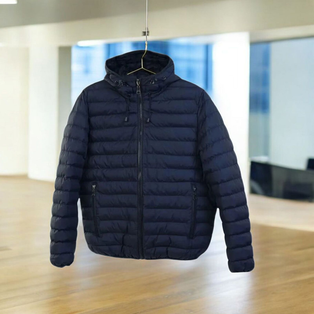 Piumino uomo sportivo slim fit BLU ultralight 100gr