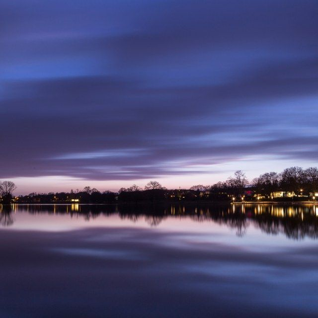 Aasee in der blauen Stunde