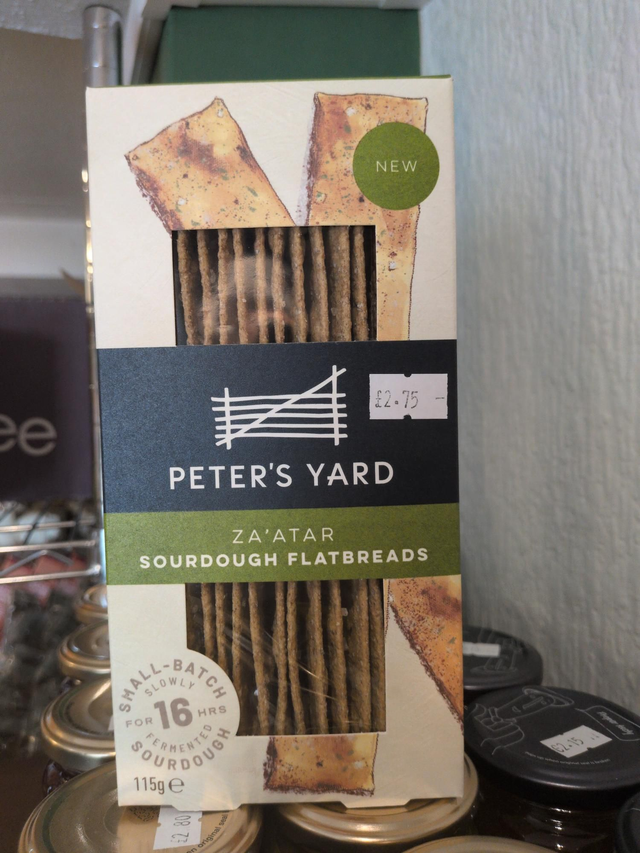 Peters yard sourdough flatbread za'atar 115g