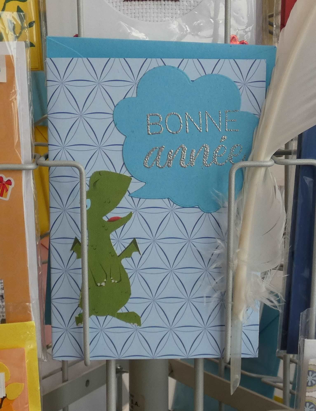 Le dragon lui souhaite une bonne année