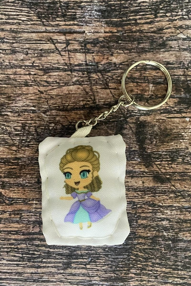 Porte clé Princesse et Licorne