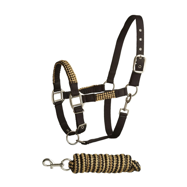 Bitz Soft Handle Two Tone Head Collar &amp; Lead Rope
