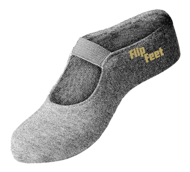 FlipFeet Silver Trampoline Shoes - Children Size