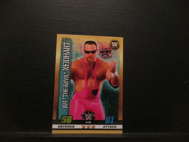 Jim 'The Anvil' Neidhart - W Legends Slam Attax 10th Edition Original Trading Card #300