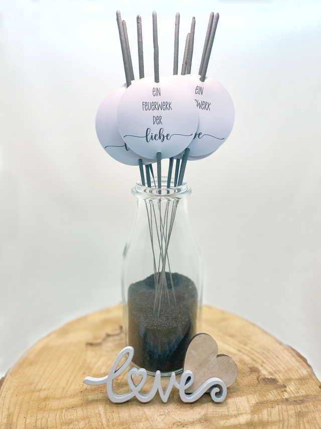 Wunderkerzen mit Anhänger – 10er Set