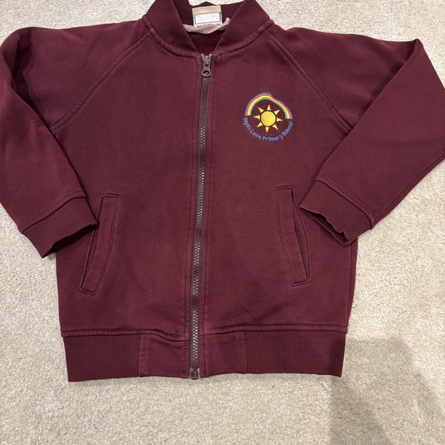 Zip up cardigan/ PE hoodie - old logo 