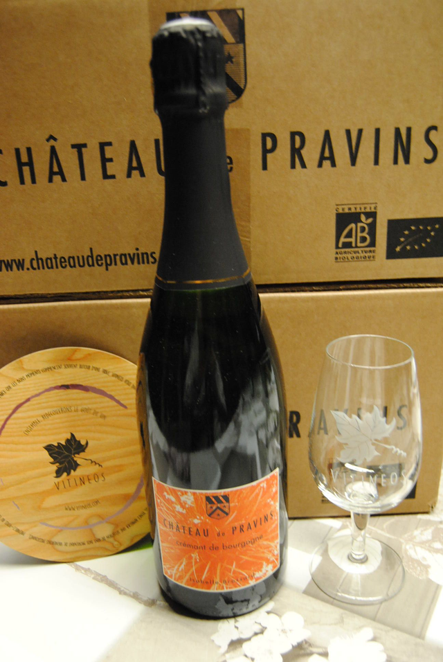 Crémant de Bourgogne 2016 - Blanc Brut Pétillant - Chateau de Pravins (Isabelle Brossard)