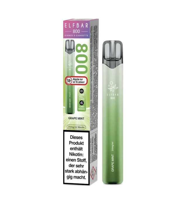 106 | Elfbar 800 Einweg E-Zigarette Grape Mint 20mg Nikotin/ml