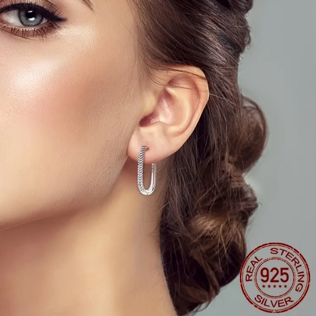Silver hoops