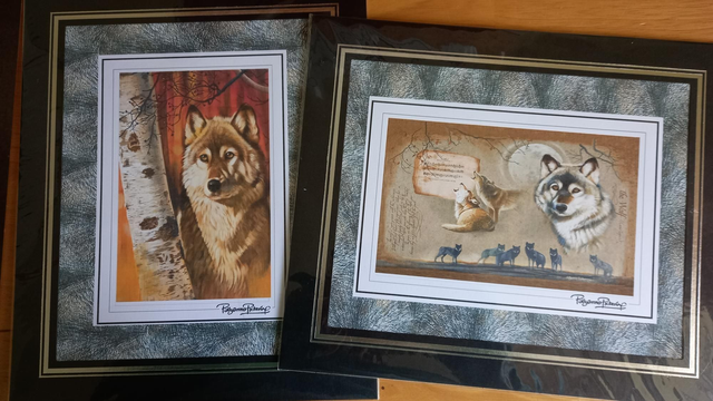 2 Wolf Mounted pictures 