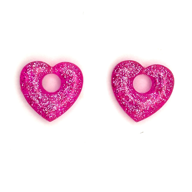 Pampilles Cœur Roses réversibles 