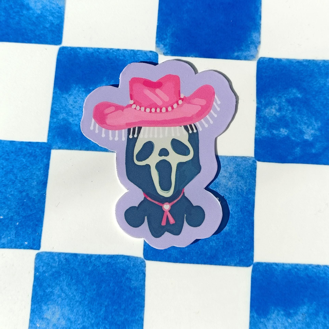 cowboy ghost - vinyl sticker 