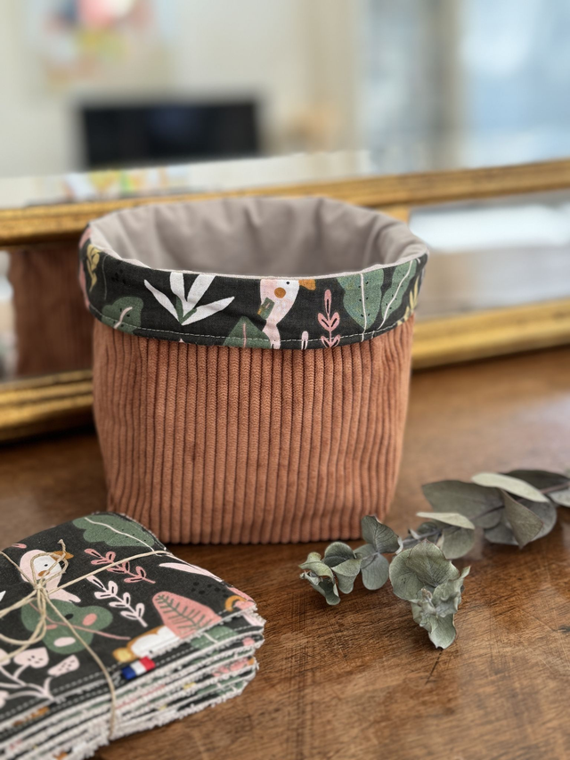 Panière velours modèle S