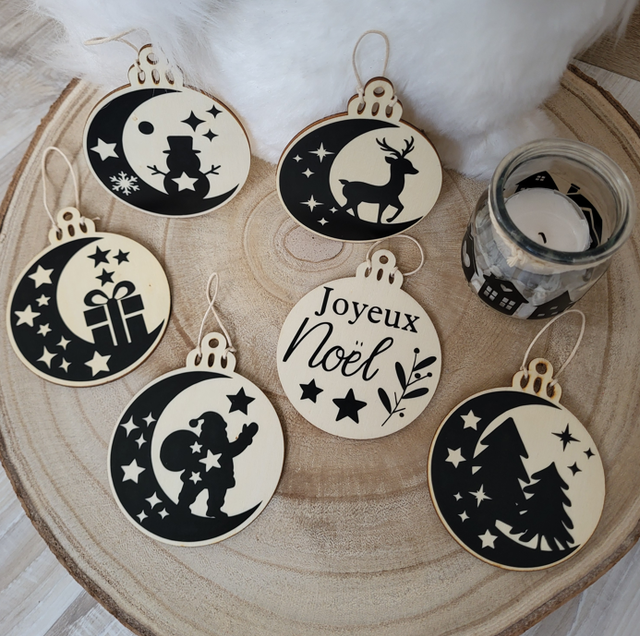 Noël - Décorations pour le sapin (lot de 6)