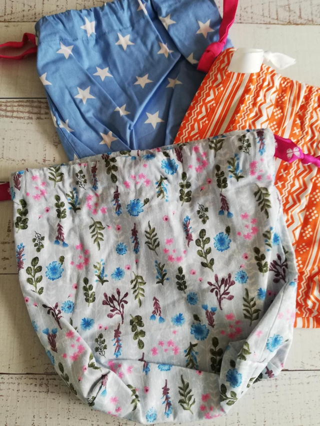 Reusable Eco-friendly Drawstring Gift Bags - Large 